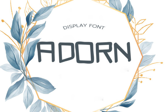 Adorn: A Display Font That Dances With Your Words