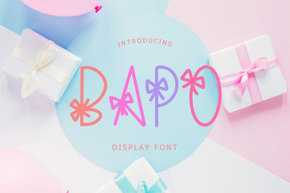 Bapo: A Playful Display Font That Makes Kid-Themed Branding Feel Intentional