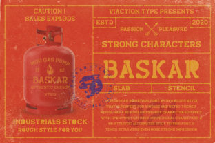 Baskar: A Vintage Industrial Slab Serif for Handmade Charm
