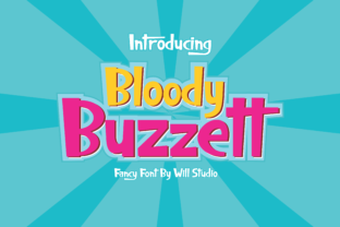 Bloody Buzzett: A Display Font That Makes Your Headlines Pop
