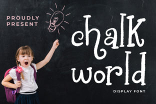 Chalk World: A Playful Display Font for Editorial Charm