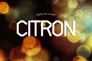 Citron: A Confident Display Font for Digital Design