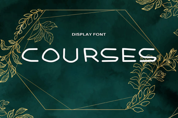 Courses: A Futuristic Display Font That Sparks Brand Energy