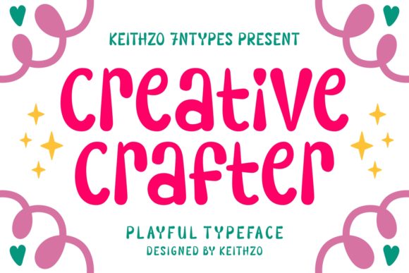 Creative Crafter: A Display Font That Feels Like a Smile