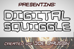 Digital Squiggle: A Sci-Fi Display Font for Editorial Impact