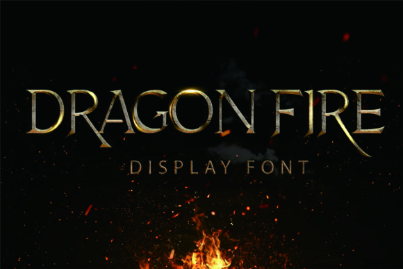 Dragon Fire: A Bold Display Font for Scroll-Stopping Campaigns