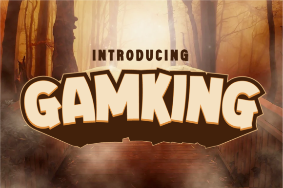 Gamking: A Bold, Unapologetic Display Font