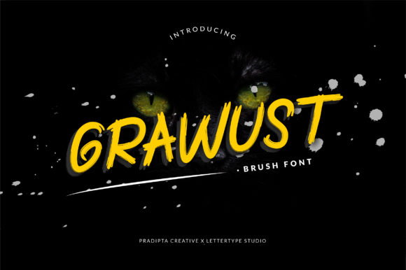 Grawust: A Brushed Display Font with Quiet Confidence