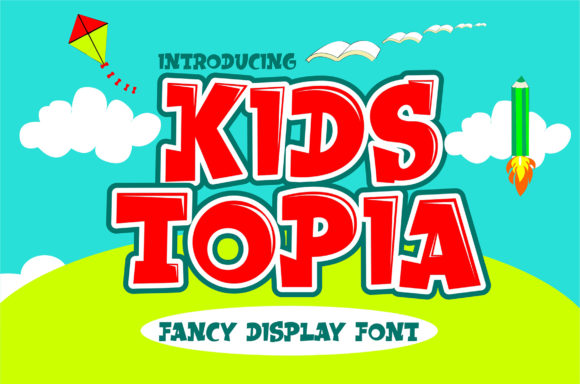 Kidstopia: A Playful Display Font for Editorial Charm