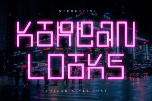 Korean Looks: A Futuristic Display Font for Standout Branding