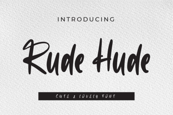 Rude Hude Handwritten Font for Crafters & Sellers