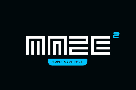 SimpleMaze: A Futuristic Display Font for Small Business Branding