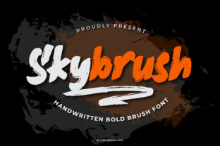 Skybrush: A Bold Brush Font for Handmade Labels & Printables