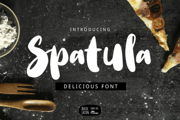 Spatula: A Bold, Nostalgic Display Font for Real Business Branding