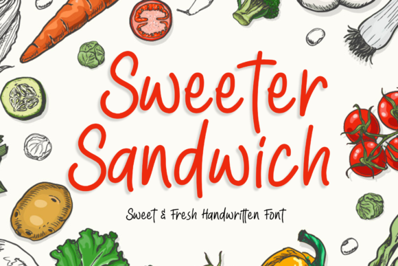 Sweeter Sandwich: A Handwritten Font for Warm Editorial Moments