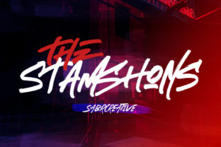 The Stamshons: A Bold Display Font for Editorial Impact